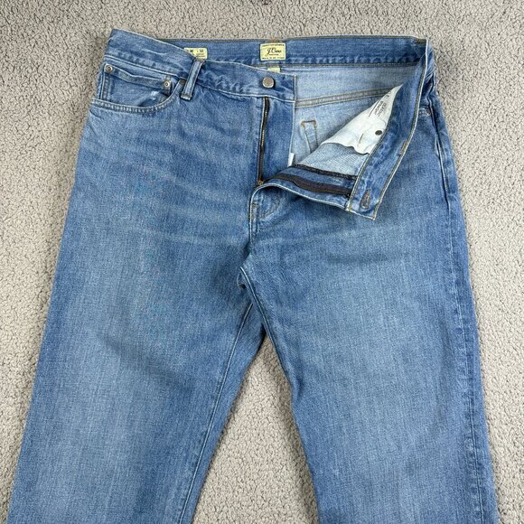J. Crew Other - J.Crew Jeans Mens 35X32 Light Wash Classic Straight Five Year Wash 100% Cotton